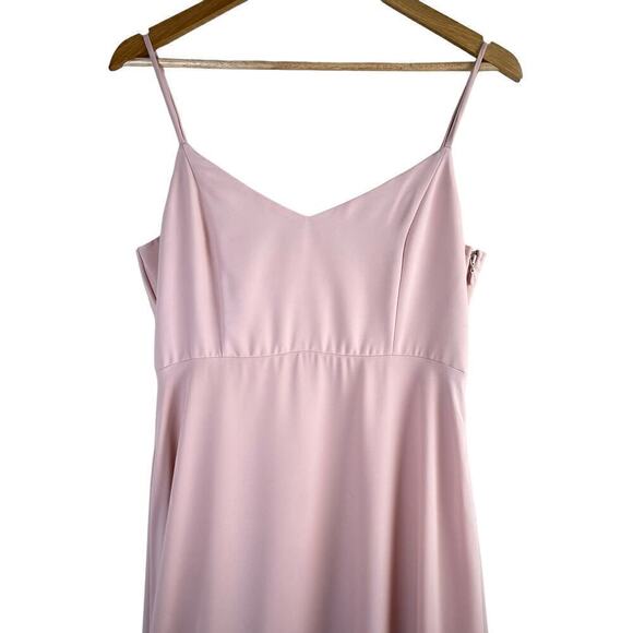 Show Me‎ Your Mumu Faith Maxi Dress in Dusty Blush Crisp Pink Bridesmaid Gown, M - Picture 4 of 16